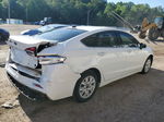 2019 Ford Fusion S White vin: 3FA6P0G74KR127576