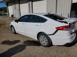 2019 Ford Fusion S White vin: 3FA6P0G74KR127576