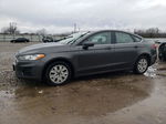 2019 Ford Fusion S Gray vin: 3FA6P0G74KR166247