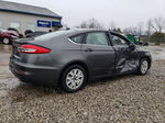 2019 Ford Fusion S Gray vin: 3FA6P0G74KR166247