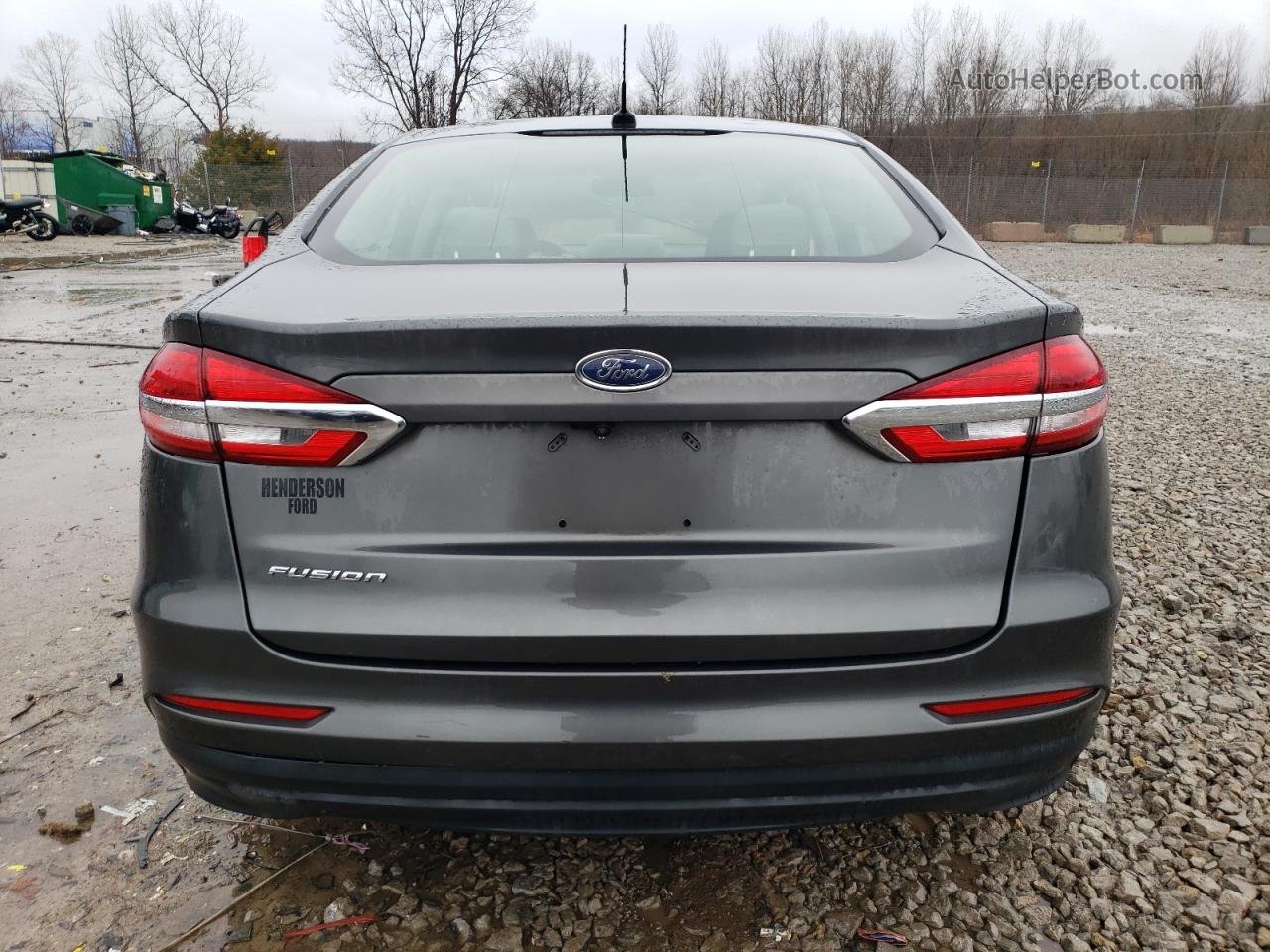 2019 Ford Fusion S Gray vin: 3FA6P0G74KR166247