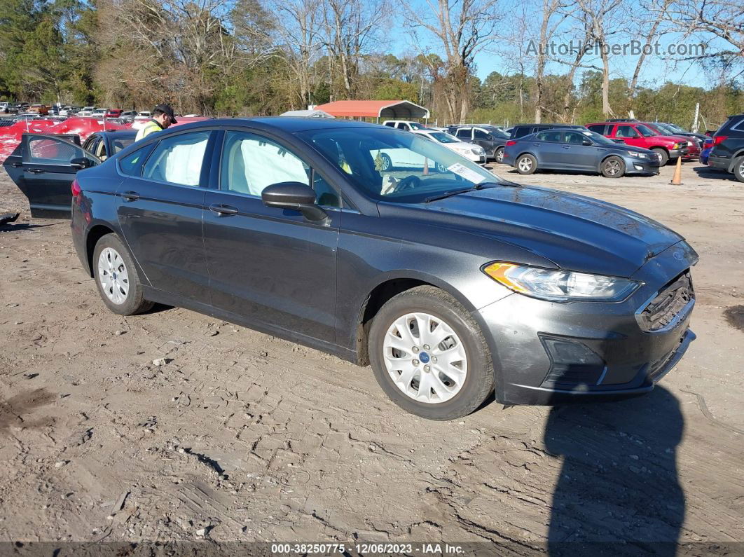 2019 Ford Fusion S Серый vin: 3FA6P0G74KR267109