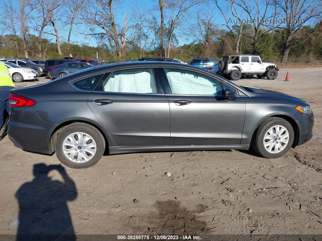 2019 Ford Fusion S Gray vin: 3FA6P0G74KR267109