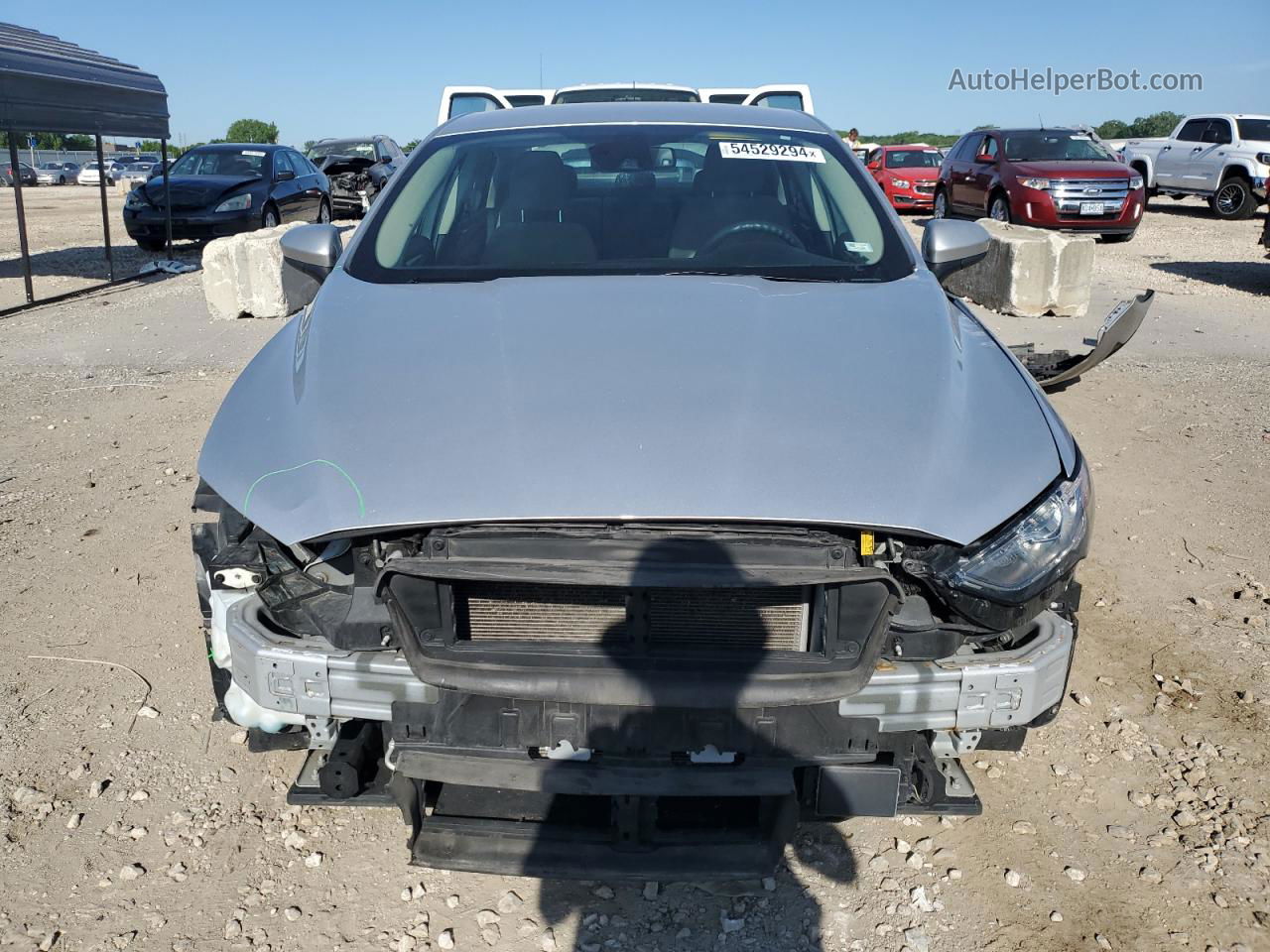 2019 Ford Fusion S Silver vin: 3FA6P0G74KR268485