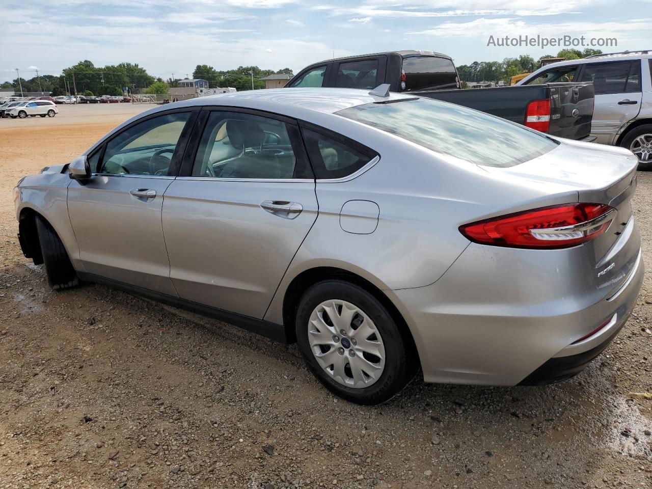 2020 Ford Fusion S Gray vin: 3FA6P0G74LR134755