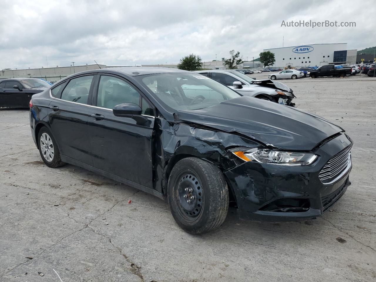 2014 Ford Fusion S Black vin: 3FA6P0G75ER181134