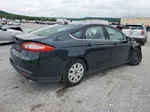 2014 Ford Fusion S Black vin: 3FA6P0G75ER181134