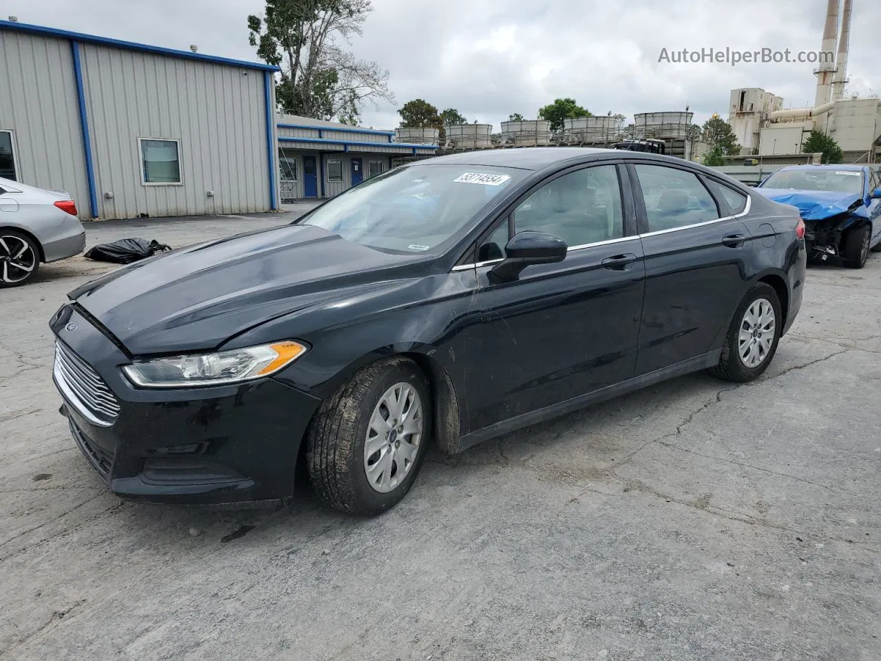 2014 Ford Fusion S Black vin: 3FA6P0G75ER181134