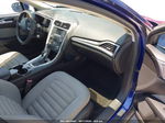 2014 Ford Fusion S Blue vin: 3FA6P0G75ER386386