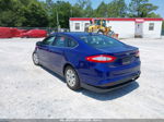 2014 Ford Fusion S Blue vin: 3FA6P0G75ER386386