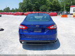 2014 Ford Fusion S Blue vin: 3FA6P0G75ER386386