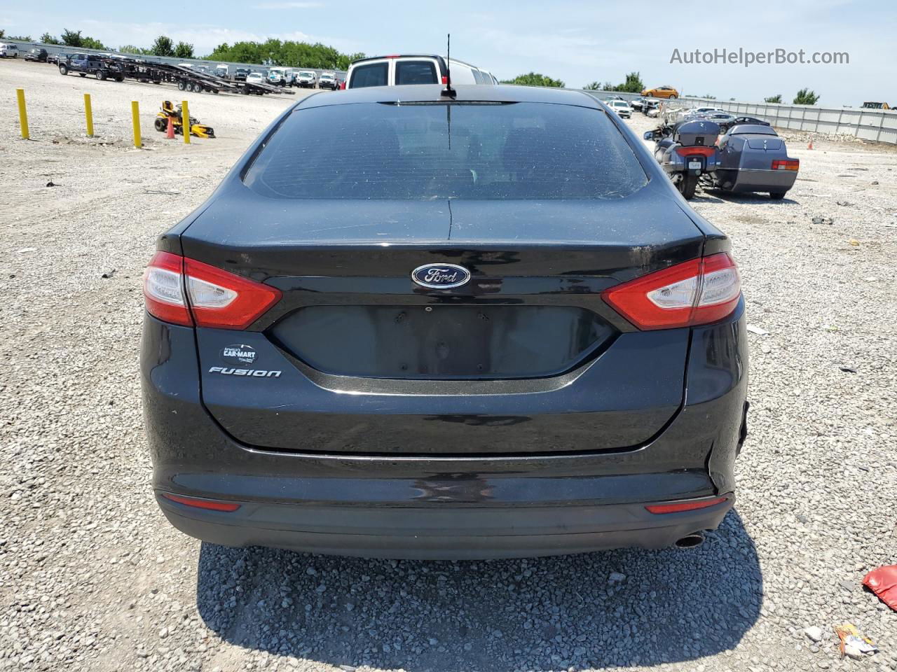 2015 Ford Fusion S Black vin: 3FA6P0G75FR166778