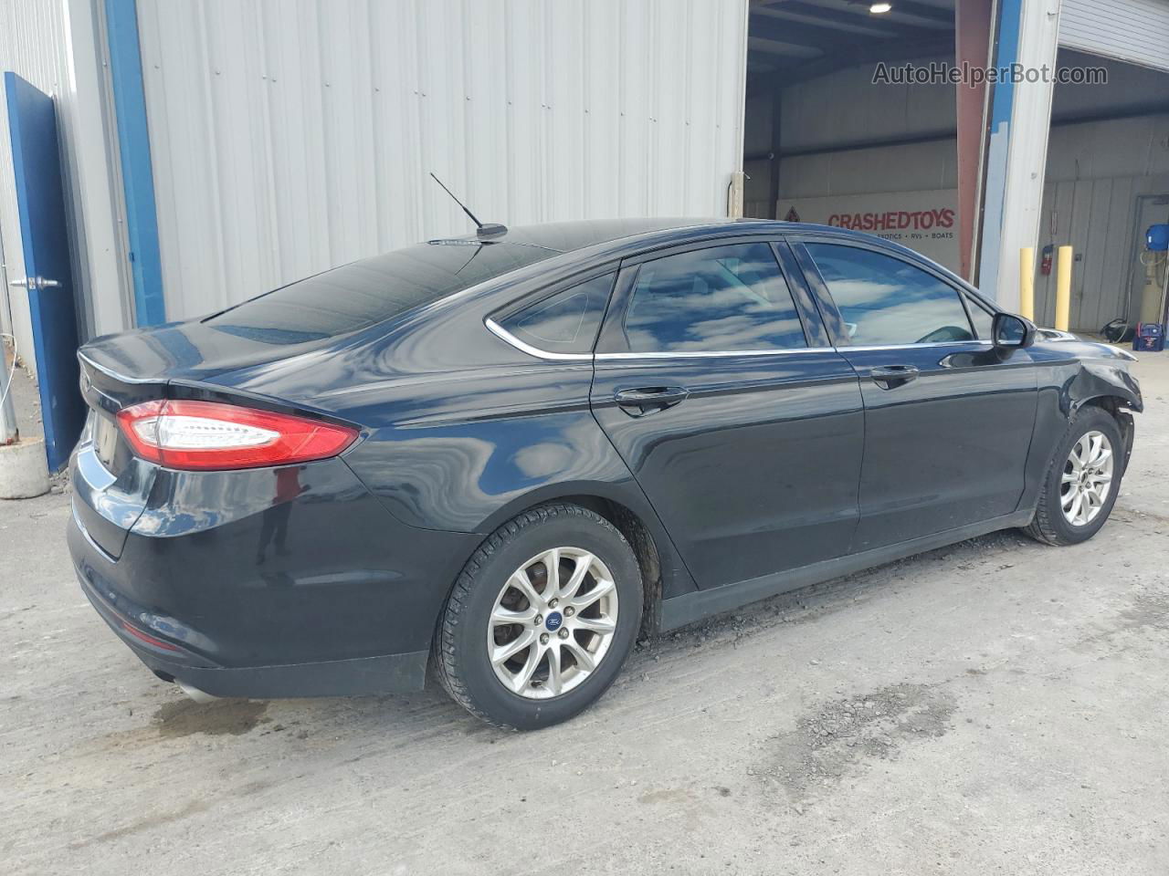 2015 Ford Fusion S Black vin: 3FA6P0G75FR205823