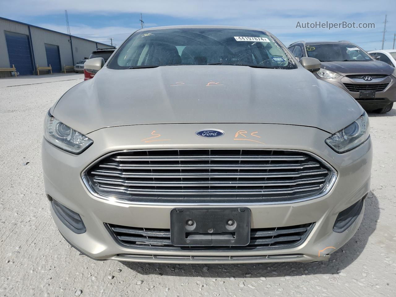 2015 Ford Fusion S Tan vin: 3FA6P0G75FR206390