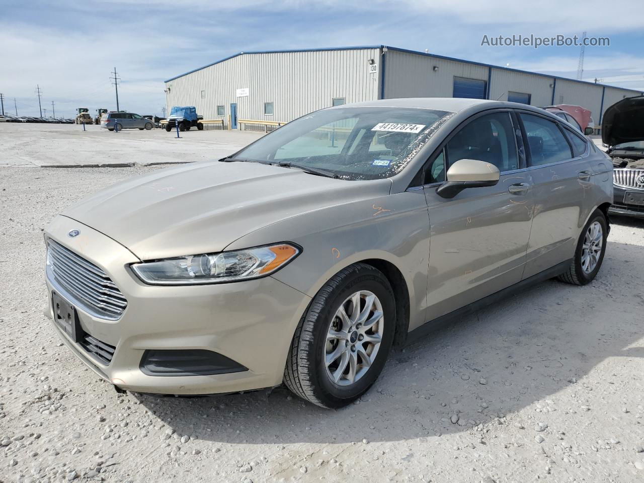 2015 Ford Fusion S Tan vin: 3FA6P0G75FR206390