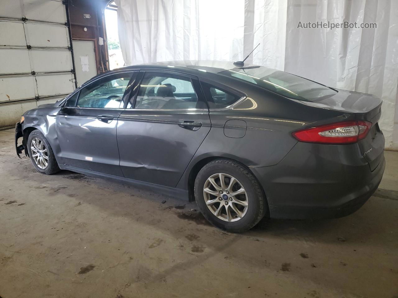 2015 Ford Fusion S Charcoal vin: 3FA6P0G75FR232603