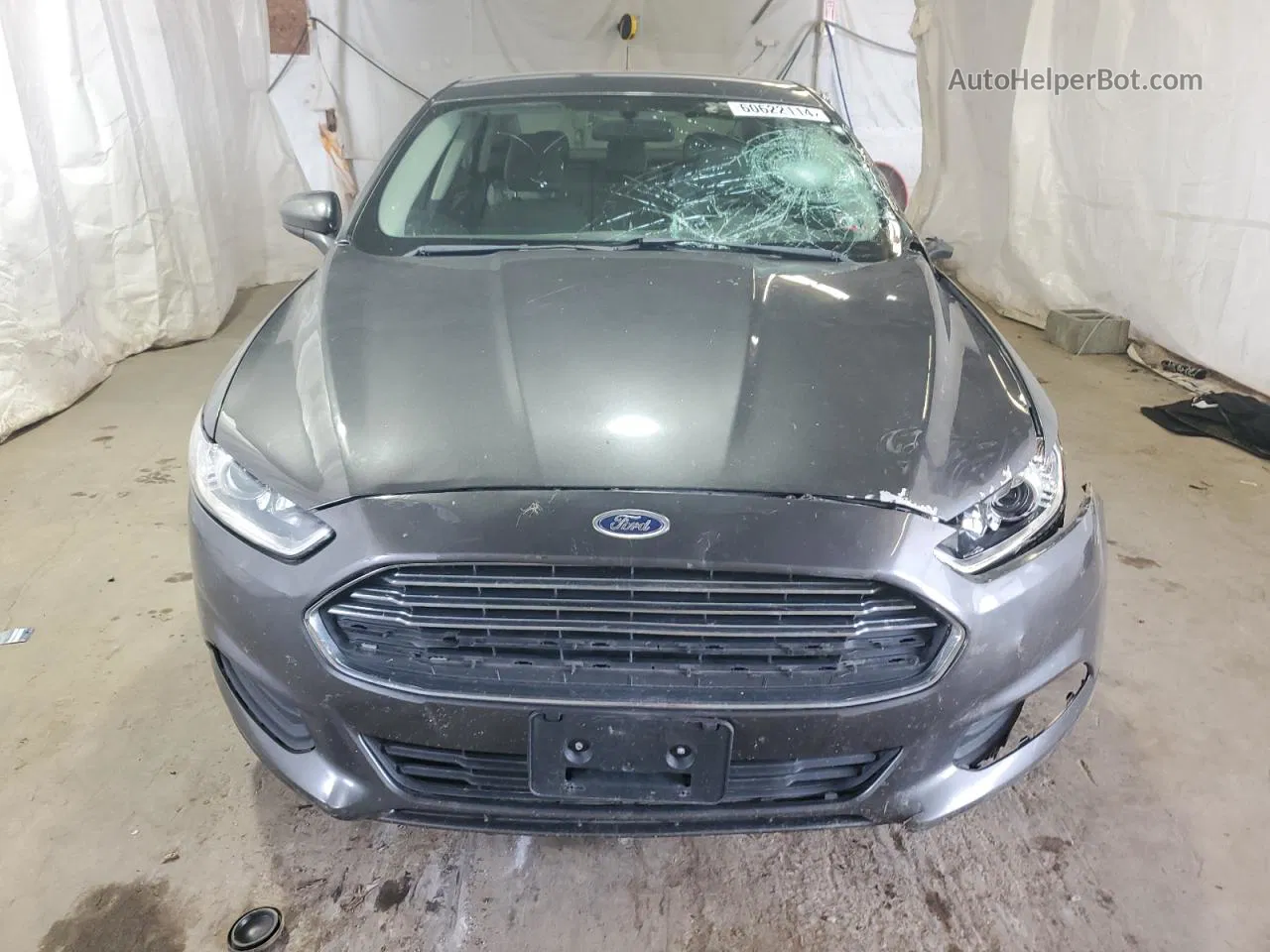 2015 Ford Fusion S Charcoal vin: 3FA6P0G75FR232603