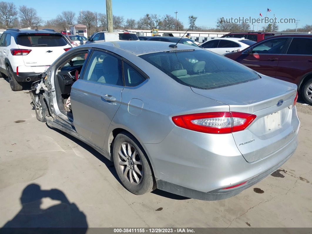 2016 Ford Fusion S Silver vin: 3FA6P0G75GR143549