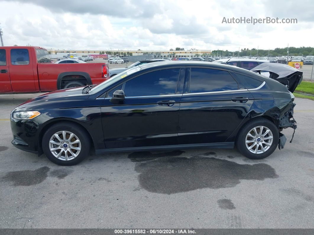 2016 Ford Fusion S Черный vin: 3FA6P0G75GR245661