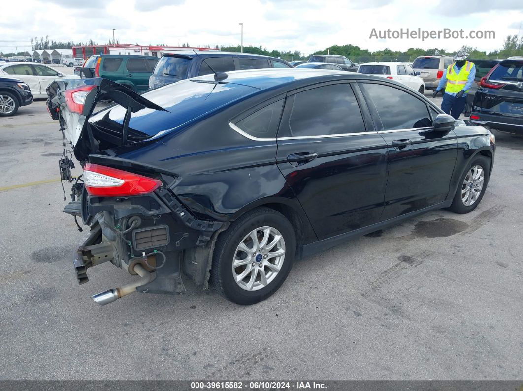 2016 Ford Fusion S Black vin: 3FA6P0G75GR245661