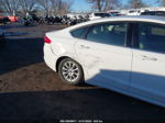 2017 Ford Fusion S White vin: 3FA6P0G75HR386926