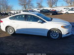 2017 Ford Fusion S White vin: 3FA6P0G75HR386926