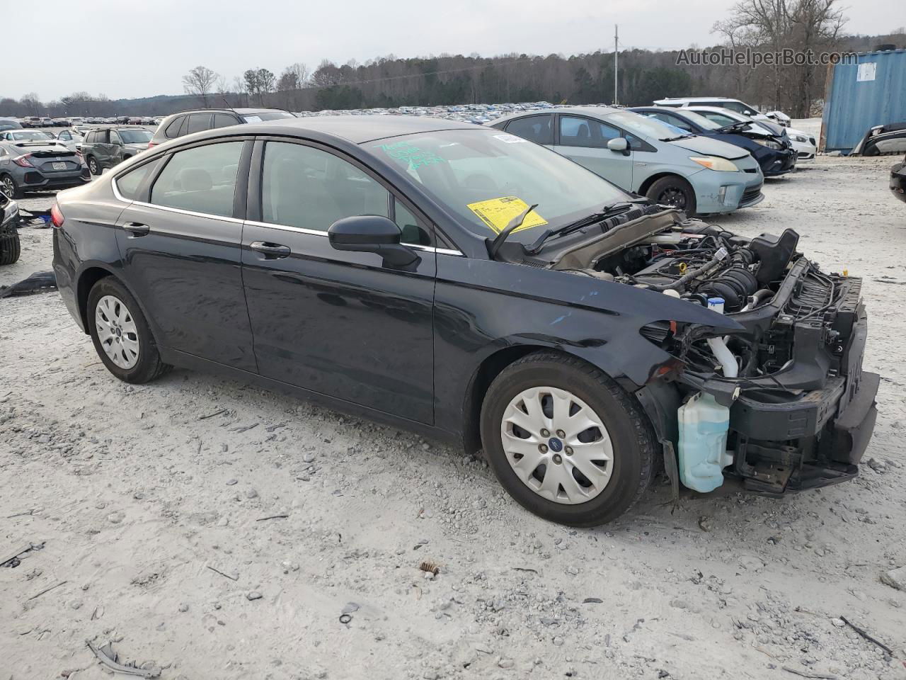 2019 Ford Fusion S Black vin: 3FA6P0G75KR276823