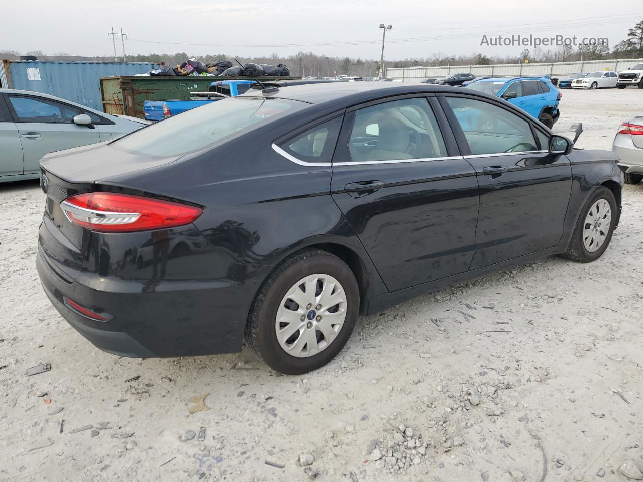 2019 Ford Fusion S Black vin: 3FA6P0G75KR276823