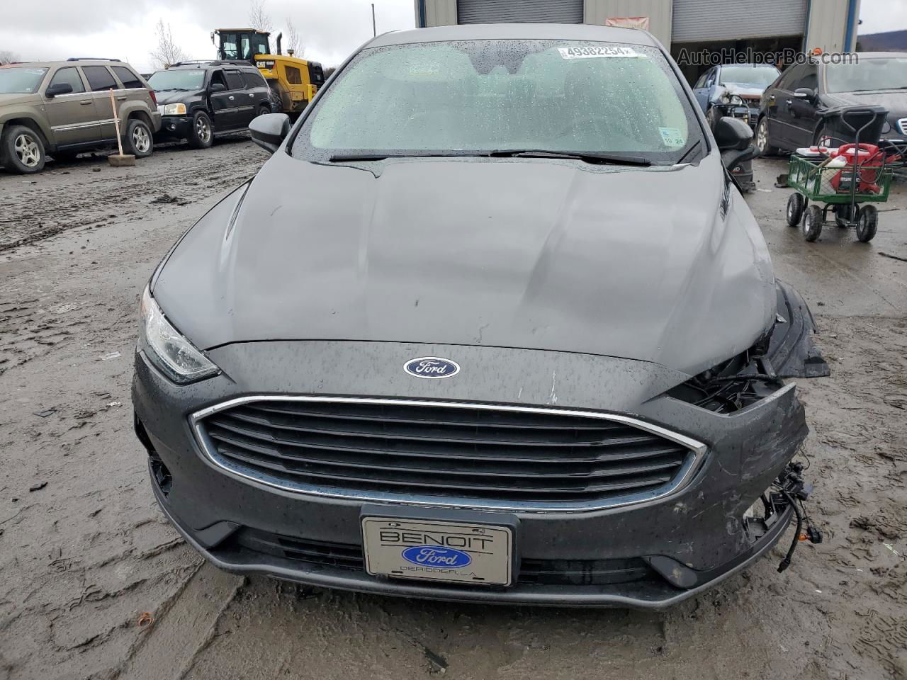 2020 Ford Fusion S Серый vin: 3FA6P0G75LR160877