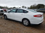 2013 Ford Fusion S White vin: 3FA6P0G76DR208498