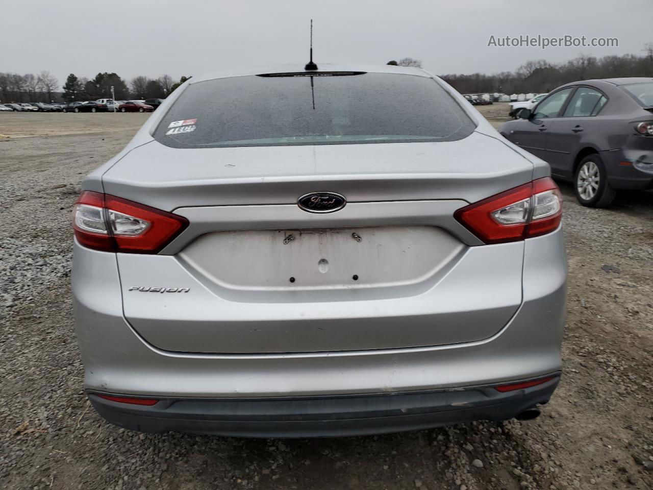 2013 Ford Fusion S Silver vin: 3FA6P0G76DR236673