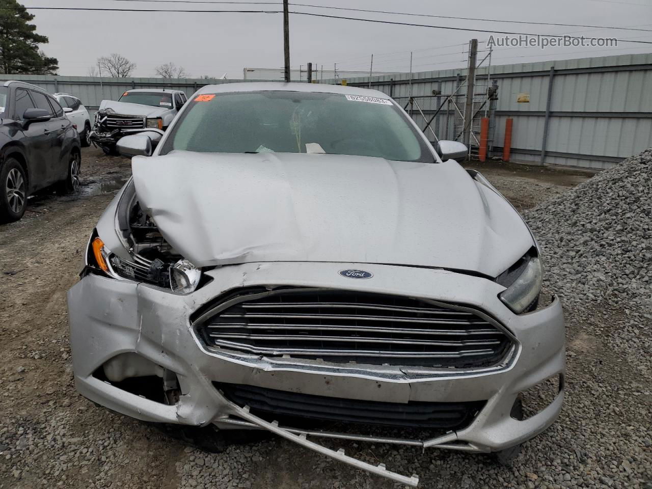 2013 Ford Fusion S Silver vin: 3FA6P0G76DR236673