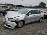 2013 Ford Fusion S Silver vin: 3FA6P0G76DR236673