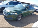 2014 Ford Fusion S Зеленый vin: 3FA6P0G76ER278312