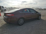 2015 Ford Fusion S Brown vin: 3FA6P0G76FR178115