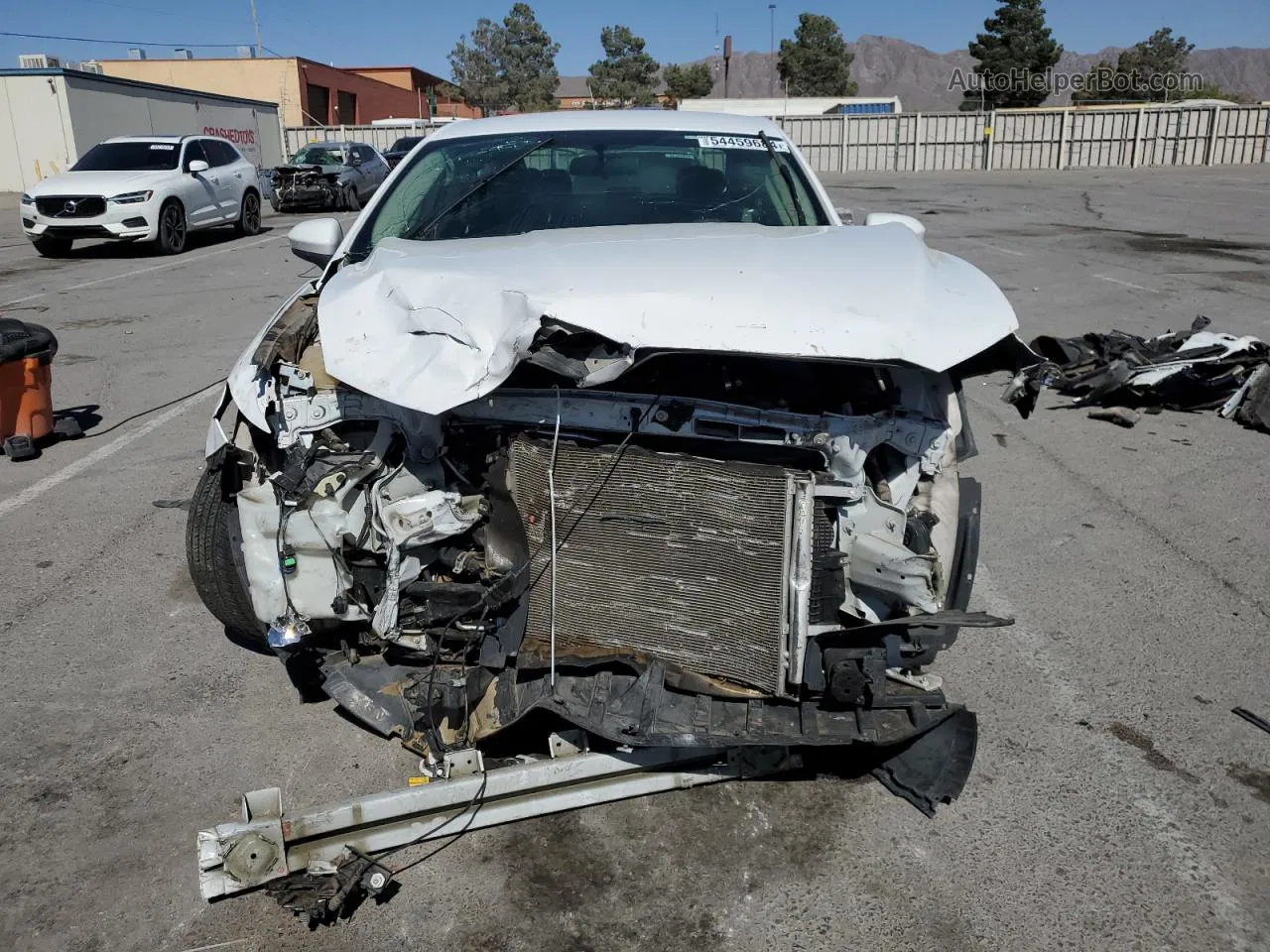 2015 Ford Fusion S White vin: 3FA6P0G76FR182942