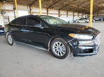 2015 Ford Fusion S Black vin: 3FA6P0G76FR183816