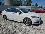 2016 Ford Fusion S White vin: 3FA6P0G76GR253168