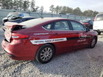 2017 Ford Fusion S Red vin: 3FA6P0G76HR368967