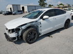 2018 Ford Fusion S White vin: 3FA6P0G76JR158309