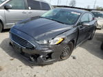 2019 Ford Fusion S Gray vin: 3FA6P0G76KR103540