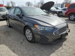 2019 Ford Fusion S Gray vin: 3FA6P0G76KR103540