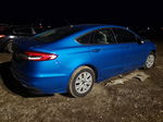 2019 Ford Fusion S Blue vin: 3FA6P0G76KR131676