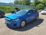 2019 Ford Fusion S Blue vin: 3FA6P0G76KR281268