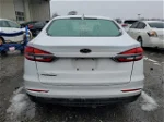 2020 Ford Fusion S White vin: 3FA6P0G76LR256694