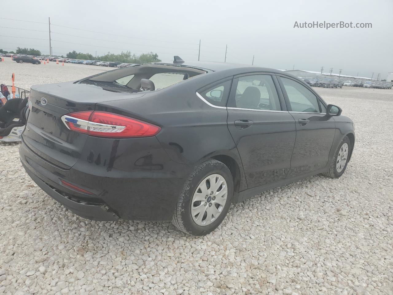 2020 Ford Fusion S Black vin: 3FA6P0G76LR263970