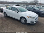 2013 Ford Fusion S White vin: 3FA6P0G77DR372102