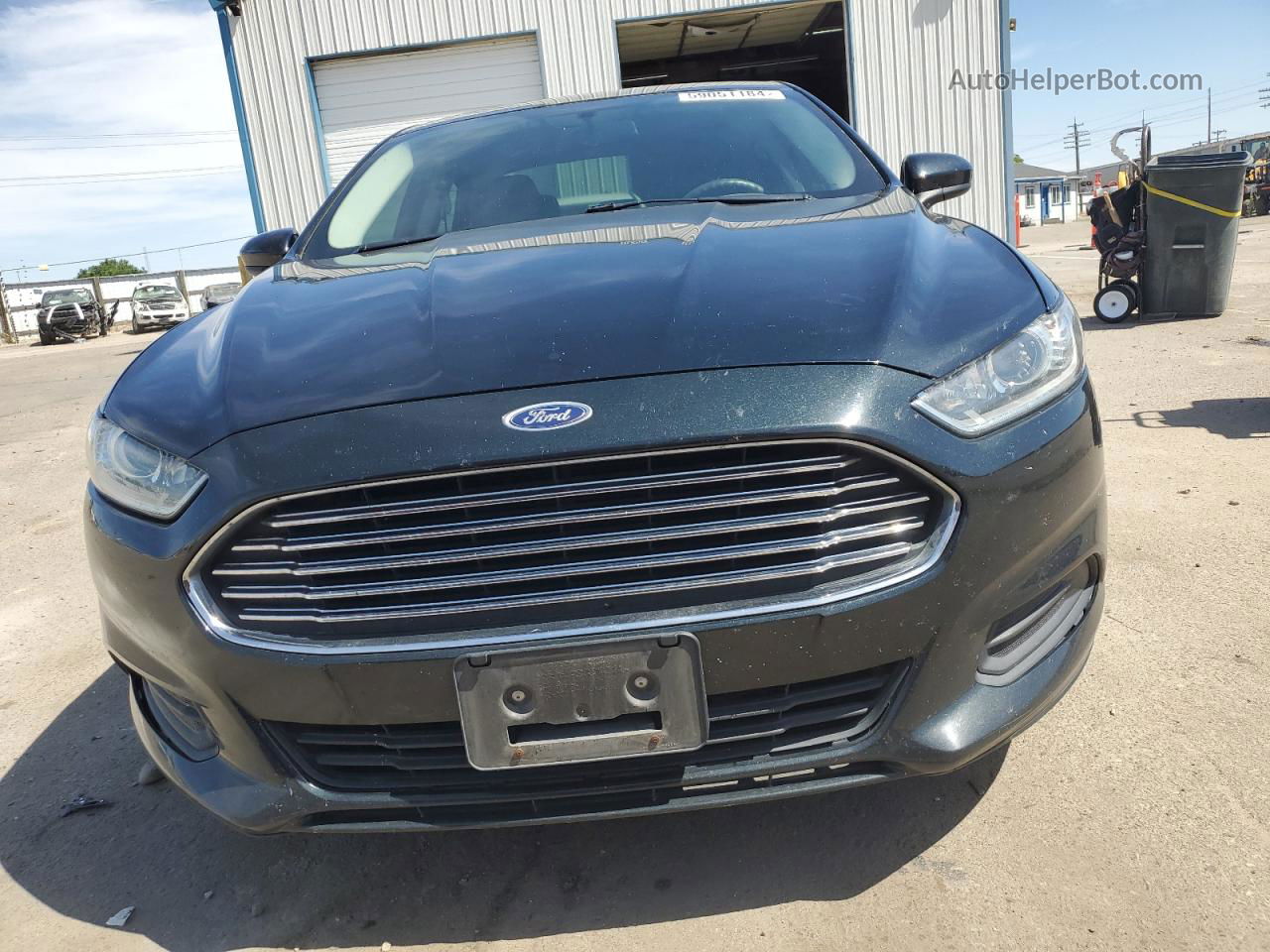 2014 Ford Fusion S Blue vin: 3FA6P0G77ER121825