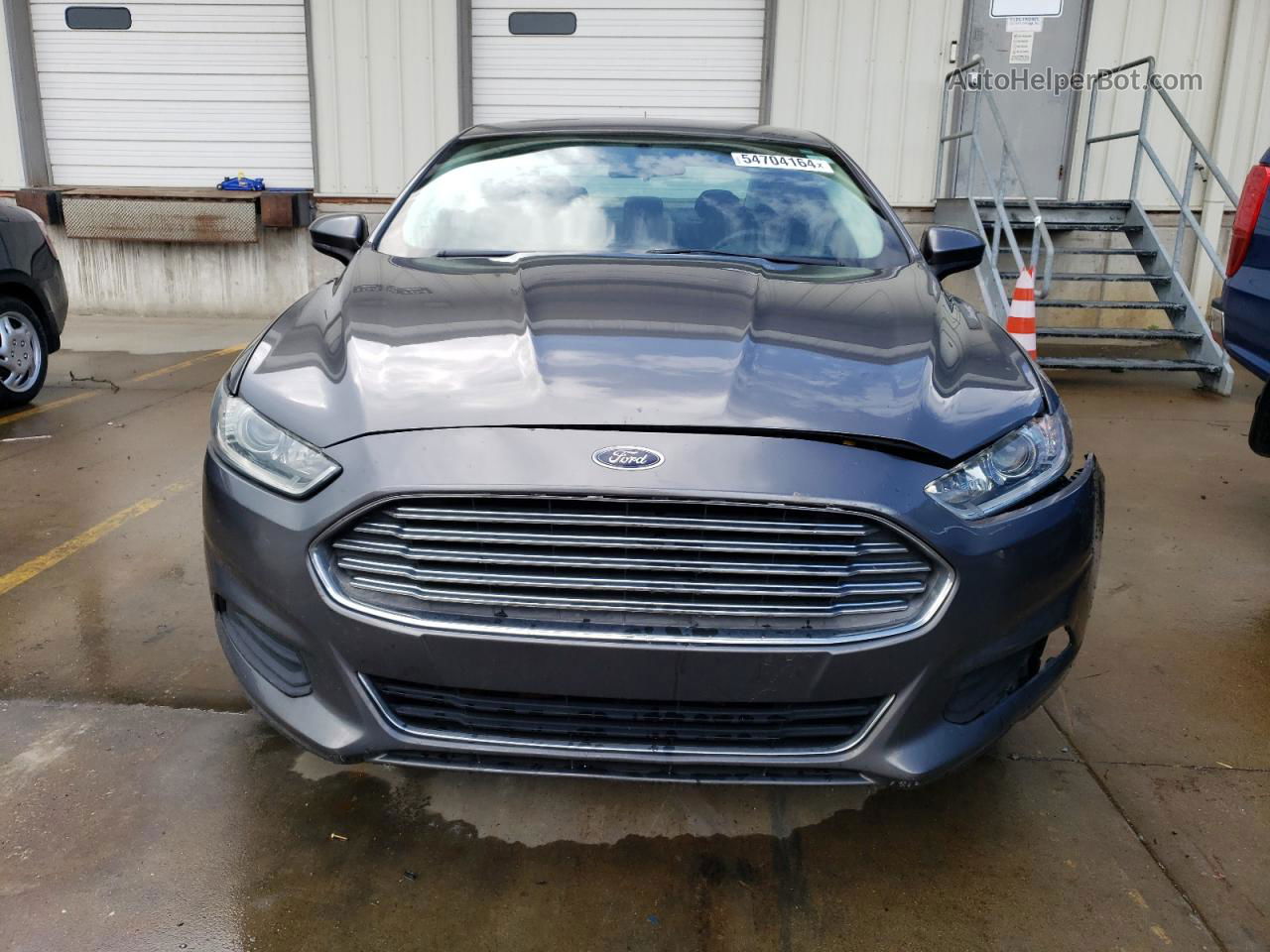 2014 Ford Fusion S Gray vin: 3FA6P0G77ER156963