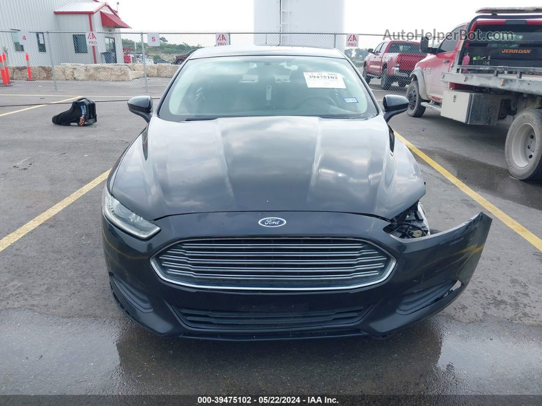 2014 Ford Fusion S Black vin: 3FA6P0G77ER328800